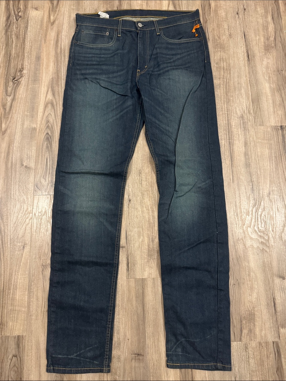 Levi's Slim Straight Jeans in Dark Blue Denim
